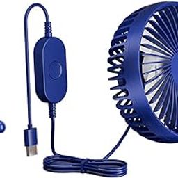 CALANDIS™ Usb Car Fan Backseat Portable Headrest Mount 12V 24V For Truck Home Van Blue | Portable Fans | Heating, Cooling & Air | Home Improvement-image-45