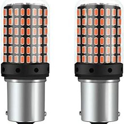 CLOUDSALE 2800Lumen 3014 Chipset 144SMD BA15S 1156 P21 White Led Bulb Front Rear Turn Signal Bulb and Canbus Error Free Led Turn Signal Light Bulb Red Single Point (Pack of 2)-picture-29
