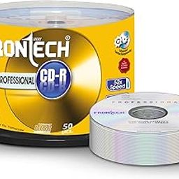 FRONTECH CDR 700MB Media 80 Mins 52X Speed - Pack of 50, Professional CD-R with Advanced German Technology, (CDR-0002)-1