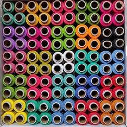 Mancloem Multicolor Polyester Threads Box for Sewing and Tailoring Craft | Ladies Special Dhaga Sewings Threads Spools with Fast Colour Design | 100 Tubes (150m Each Spools)-0