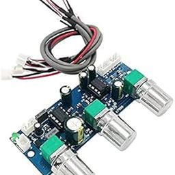 NE5532 2.1 Channel Tone Preamplifier Board Audio Equalizer Subwoofer Preamp Tone Control Bass Pre Amplifier DC10-24V-13