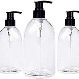 HARRODS Empty Plastic Bottle for Sanitizer, Handwash, Lotion, Oil, Liquid, Dispenser - 300ml Each-36