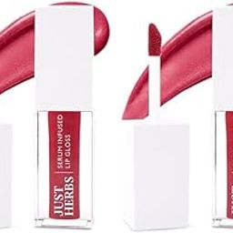 Just Herbs Serum Infused Lip Gloss for Women, Lighweight Non-Sticky High Glossy Moisturizing and Hydrating Lip Gloss 3 ml (Cherry Blossom) (Pack of 2)-image-12