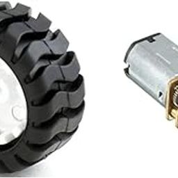SP Electron DC 3.7V-6V 100 Rpm N20 Micro Metal Gear motor with 43mm wheel for RC Car Robot Toys (Pair of 1)-image-49