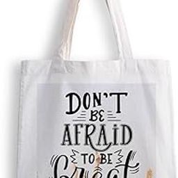 Canvas Tote Bags for Women, College Bag for Girls, Tote Bag for Shopping, Travel & Beach Bags for Women - Don’t Be Afraid - D No - 002-image-90