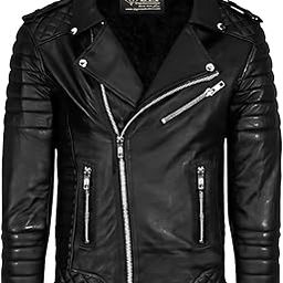 MENS FAUX LEATHER JACKET BLACK-image-17