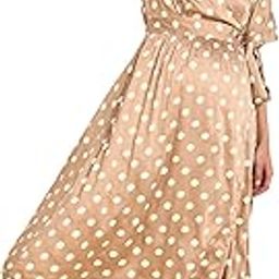 Maternity Zipless Feeding Wrap Dress for Women | 100% Rayon Pregnancy & Postpartum Dress for Pregnant Woman | Nursing Dress for Easy Breastfeeding for Mothers with Pockets-image-23