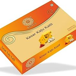 MURARIS FOODS Kesar Kaju Katli |Diamond-Shaped Indian Sweet with Saffron Cashews |Festive Mithai Gifting,Celebrations,Desserts |Rich Nutty Sweet Treat with Pistachio (500Gm)-13