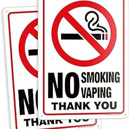 iSYFIX No Smoking No Vaping Sign – 2 Pack 10x14 Inch – 40 mil Thick Polystyrene Plastic, Laminated for Ultimate UV, Weather, Scratch, Water and Fade Resistance, Indoor & Outdoor-image-40