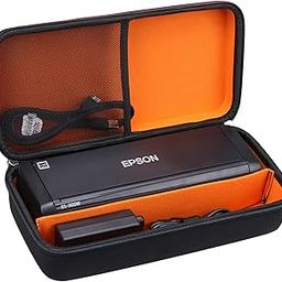 Mchoi Hard Portable Headphones Case Compatible With Epson Workforce ES-300W/ES-200/ES-300WR Wireless Color Portable Document Scanner, Blue-29