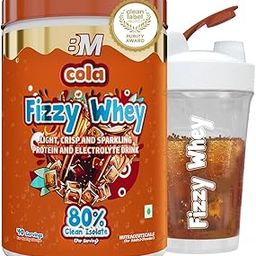 Fizzy Whey [Cola] | Clear Whey Protein isolate + Electrolytes | 80% Protein, 0g Lactose, 0 Added Sugar, <1g fat | Clean Label Project Purity Award Certified | Juice-Like Protein | GLP 1 Support | [600g]-11