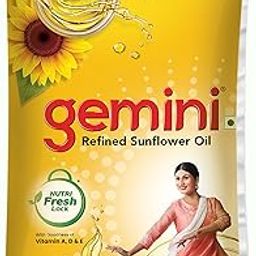 Gemini Refined Sunflower Oil Pouch, 1L-10