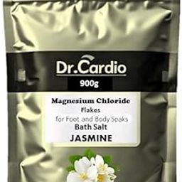 Dr Cardio Natural Bath Salt | Dead Sea Salt Magnesium Chloride Flakes for Foot and Body Soaks | Replenish Magnesium Levels | Relaxing & Rejuvenating Muscles & Joints (900g, Jasmine)-15