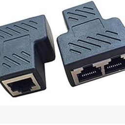 Cable 4.2 * 3.5 * 2 * 2cm Splitter Lightweight Extender 1 to 2 sockets Network LAN-9
