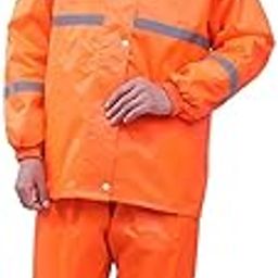 ™ Reflective Raincoat Rain Pants Hooded Work Wear Rain Suit for Hiking XL | Coats & Jackets | Mens Clothing-26
