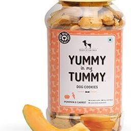 Heads Up For Tails Yummy In My Tummy Pumpkin And Carrots Veg Dog Biscuits - 320G, All Life Stages-0