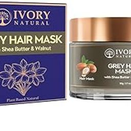 Ivory Natural Grey Mask for Hair (50 Gram) - Ayush Ministry Certified - To Supports Early Greys & Get White to Black Hair Naturally for Both Men & Women-image-54