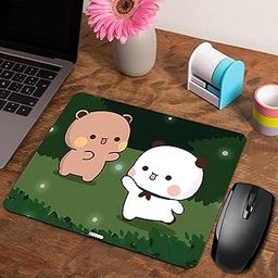Bubu Dudu Mouse Pad for Laptop PC, Notebook, MacBook Pro Air, Gaming Computer (22 x 18 cm), Anti-Slip Rubber Base Mousepad, Bubu Dudu at-1-image-23