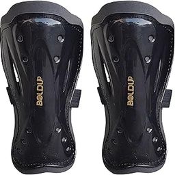 BOLDUP® Football Shinguards for Boys & Kids – Lightweight, Adjustable Soccer Shin Guards with Breathable Design – Durable & Comfortable Protection for Training | (1 Pair) (Butterfly Black)-image-23
