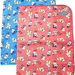 Bed Protector Waterproof Plastic Urine Matress Protector/Diaper Changing Soft Foam/For 0-12 Months/Pack of 2/Abc Print/Multicolor/Large (L-92Cm & W-61Cm)-13