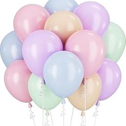 4 Multicolor Pastel Latex Balloons for Birthday/Anniversary/Party Decorations (Multicolor, Pack of 50)-image-56