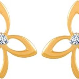 Gold and Diamond Stud Earrings for Women-image-79