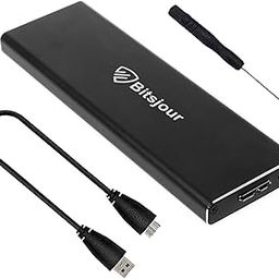 Bitsjour MacBook Air 2012 SSD Enclosure 7+17 pin, 5Gbps USB 3.0 External Portable Case for Mid 2012 A1465/A1466 Hard Drive-image-60