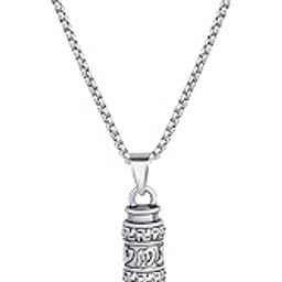 Stainless Steel Pendant Chain for Men, Silver Pendant Necklace for Men and Women Ideal for Casual Outings, Birthday Gift for Men/Boys, Anniversary Gift for Husband-image-14