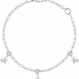 Fashion Anklet With Solitaire Crystal Diamonds Painjan Payal Leg Chain Foot Jewellery For Women and Girls-image-91