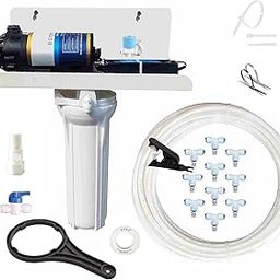 Premium Fogger Kit with 10 nozzles for Dairy Farms, Restaurants, Cafes and in-Door Outdoor Spaces Misting-0