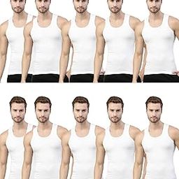 Men's Solid Skinny Fit Vest-image-16