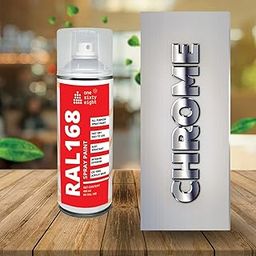 One Sixty Eight RAL 168 Multipurpose Nickel Chrome Effect Paint Spray, Silver Spray Paint 400 ml (1)-22