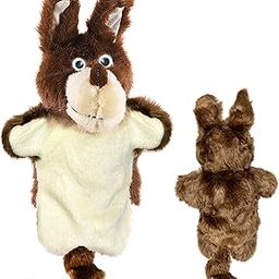 FunBlast Hand Puppets for Kids - Plush Animals Hand Puppet Toys, Soft and Fluffy Hand Puppets for Kids, Story Telling Puppet for Kids, Hand Puppet Toy, Fun Play Learning Toys (Donkey)-picture-21