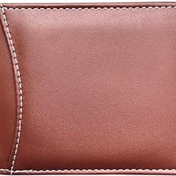 Brown Men's Leather Wallet, Multiple Card Slots, Zipper Compartment-image-109