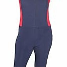 Full Body Frock Style Padded Swimming Costume for Women- Black-picture-1