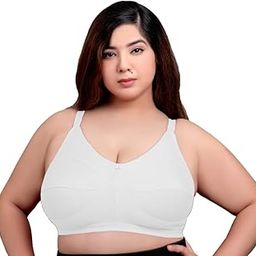 Raguler & Plus Size Women Full Coverage Cotton Broad Belt Bra,Women's Full Figure MagicLift Plus Size Seamless Wirefree Back Close Minimizer Bra.-picture-17