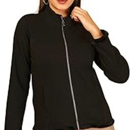 Winterwear Womens Black Solid Mock Neck Regular Long Sleeves Sweatshirt-image-55