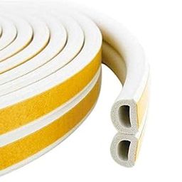 HYDERON Soundproof Combo Pack – Self-Adhesive Door Seal Strip (White) + 36 Inch Twin Draft Stopper for Noise Reduction and Weather Protection | Under Door Gap Guard | (Pack of 1 Pieces)-image-4