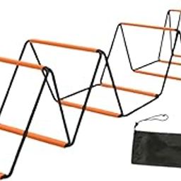 Enakshi® Agility Ladder Foldable Coordination Multipurpose Agility Training Equipment 20 Grids|Sporting Goods | Team Sports | Soccer | Training Aids-image-83