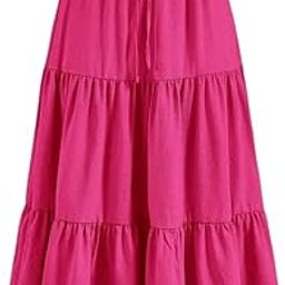 Midi Length Ruffle Skirt-image-20