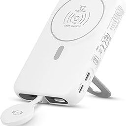 Phonokart Genius-2 10000 mAh Stand Magsafe Power Bank| 15W Fast Wireless Charging |Strong Magnetic MagTag Ring Included-picture-26