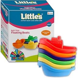 Little’s Bath Time Floating Boats | Bath Toys for Kids | Educational & Developmental Baby Toys | 6 Pieces | Multi-Color Toddler Activity Toys | Baby Toys-14