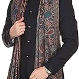 Mens fine Soft Ethnic Stole Stole, Jamawar design, Faux Pashmina-image-76
