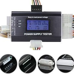 Optimal Shop 20/24 4/6/8 PIN 1.8" LCD Computer PC Power Supply Tester for SATA,IDE,HDD,ATX,ITX,BYI Connectors-8