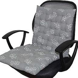 Cotton Printed Back Rest Chair Cushion- (40 X 82 cm, grey, pack of 1)-image-12
