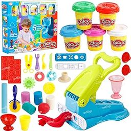 Zest 4 Toyz Clay Dough for Kids Clay for Art and Craft for Kids Pretend Play Activity Clay Toys Tools (28 Pieces) for 3 + Years (Multicolor)-67