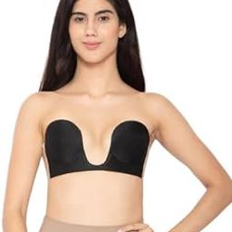 Strapless Push-Up Adhesive Silicone Bra for Women | Invisible Sticky Padded Lift Bra for Backless, Halter & Deep Neck Outfits | Reusable & Comfortable Fit-image-24
