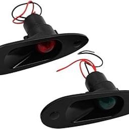 ATORSE Marine Boat Navigational Side Bow Tear Drop Lights Flush Mount 12V 24V-image-48