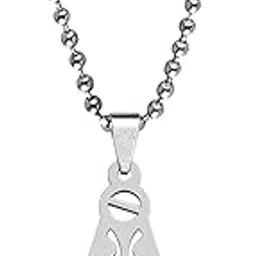 m men style Biker Jewellery Men's Women's Stain Masonic G Freemason Ball Chain 22" Inches Silver Stainless Steel Pendant Necklace Chain For Men And Women-picture-29