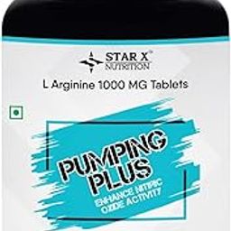 StarX Nutrition Pumping Plus L-arginine tablets - 1000Mg, (120 Tablets)-image-17